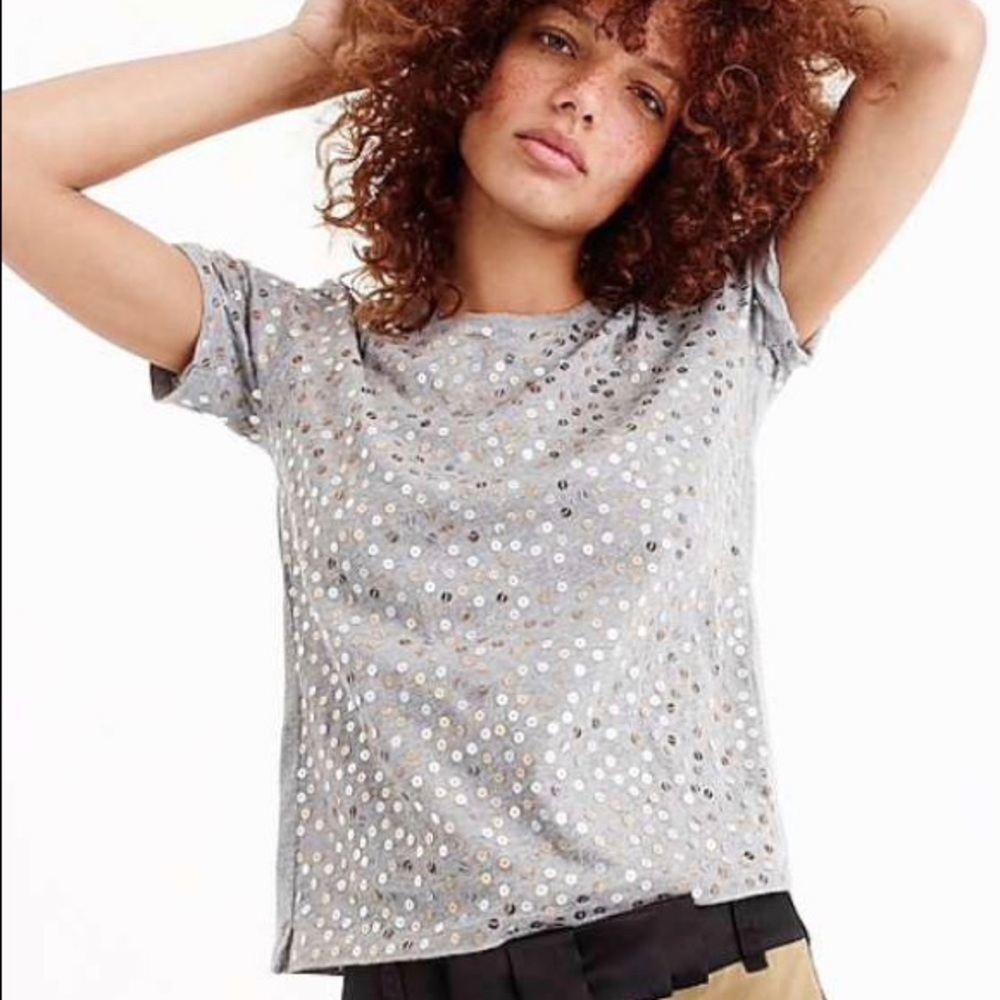 JCrew sequen tshirt XS NWT